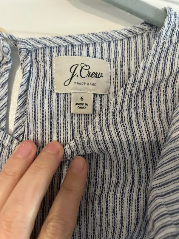 J.Crew Striped Linen Blend Top - Image 7