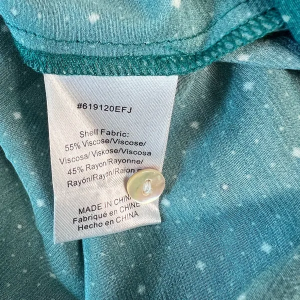 Anthropologie Dolan Green Blouse‎ Puff Sleeves Small Boho Casual - Image 6