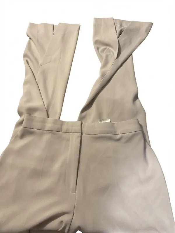 H&M Tailored Split Hem Dress Pants Taupe Stone Gray Size US 6 / EUR 38 - Image 2