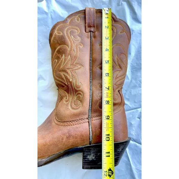 Ariat Legend Leather Western Cowboy Boots 7B Brown Square Toe Russet Rebel - Image 11