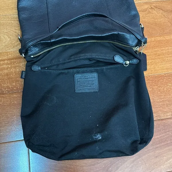 Coach Black‎ Madison Isabelle Leather Hobo Shoulder Bag - Image 10