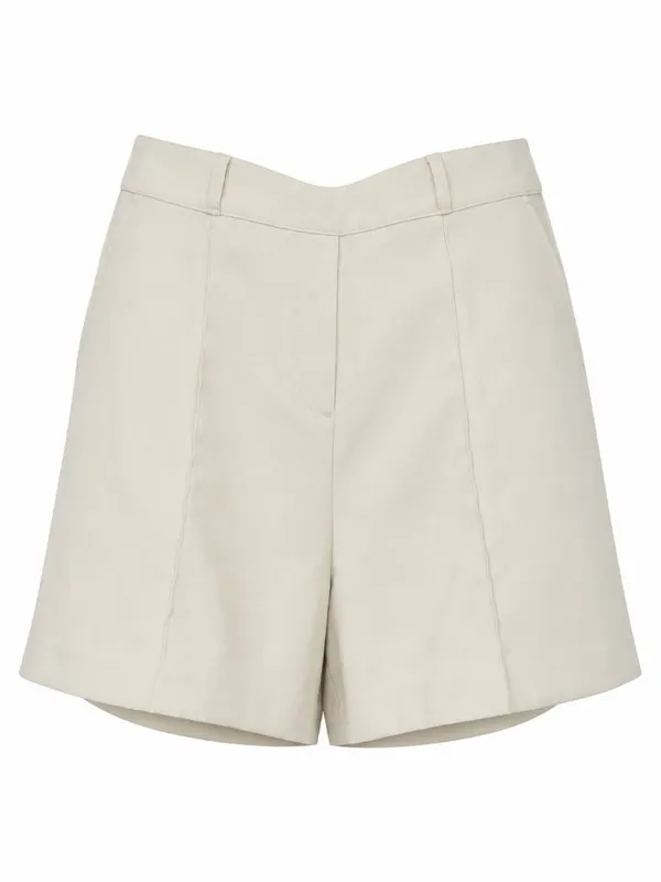 SPANX Stretch Twill Trouser Shorts Cream Women’s L - Image 2