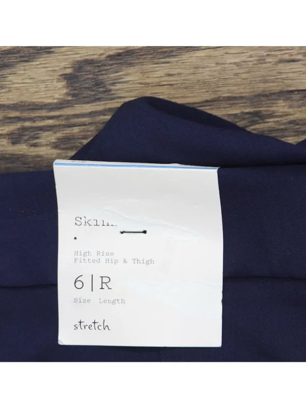 NWT A New Day Womens High-Rise Skinny Ankle Pull-on Pants 93011552 Navy Blue 6 - Image 8