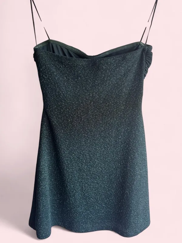 Windsor Green Glitter Mini Dress  - Image 2