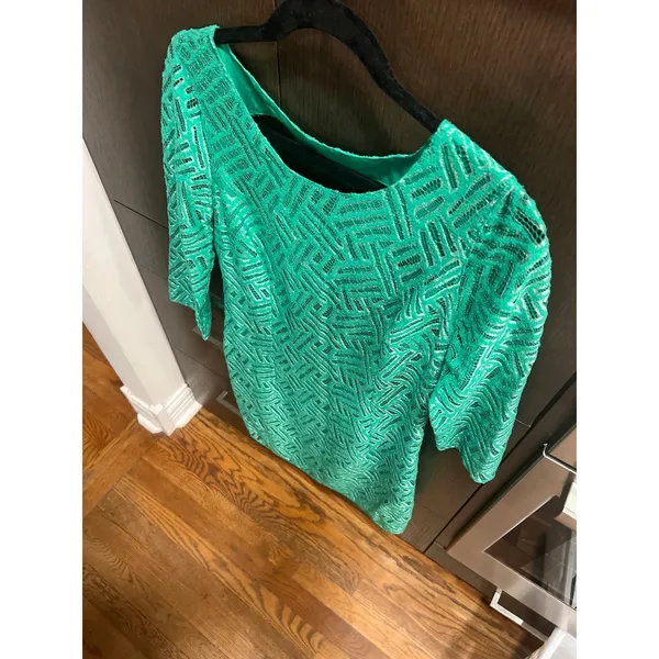 Lilly Pulitzer Camellia‎ dress in the Fern Green Bamboo Geo Lace size 8 - Image 2