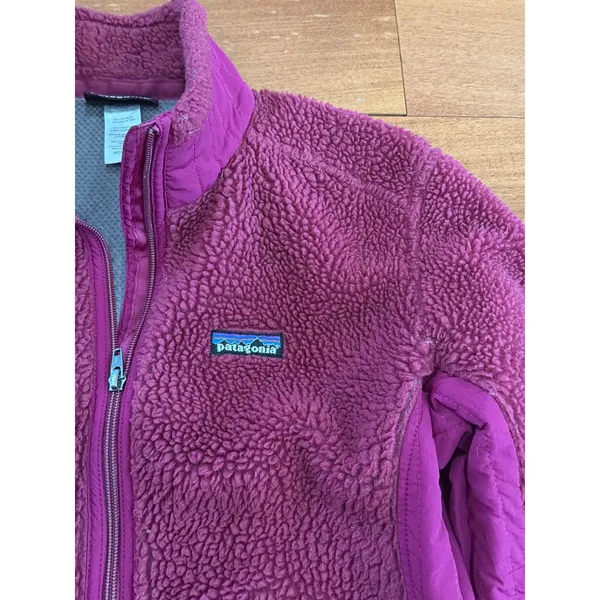 Patagonia R3 Hi-Loft Fleece Jacket Womens Large Purple Full Zip Polartec L - Image 2