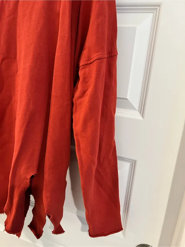 Bodil Oversize Lagenlook Sweatshirt Rust Brown One Size - Image 8