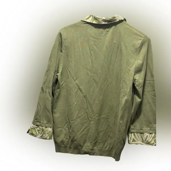 Alfred Dunner Green Patterned Blouse - Image 10