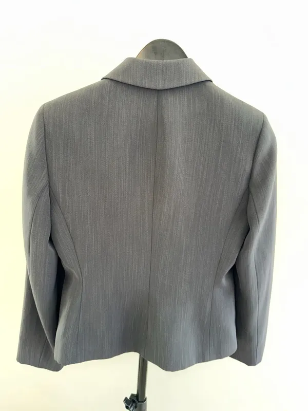 Kasper A.S.L. Petite Gray Blazer Size 2P - Image 3