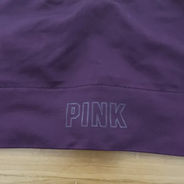 Pink By Victoria's‎ Secret Dark Purple Lightly Lined Sports Bra Size XS - Image 2