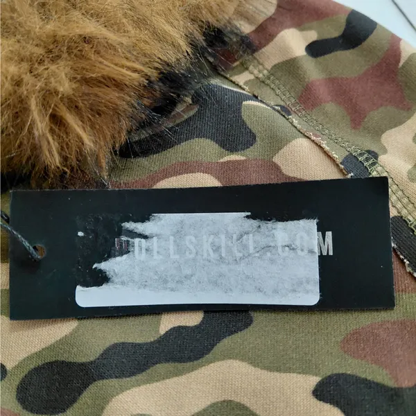 Dolls Kill Generation Kiss Womens Camo Hoodie Dress XS Faux Fur Y2K Mini Street - Image 8