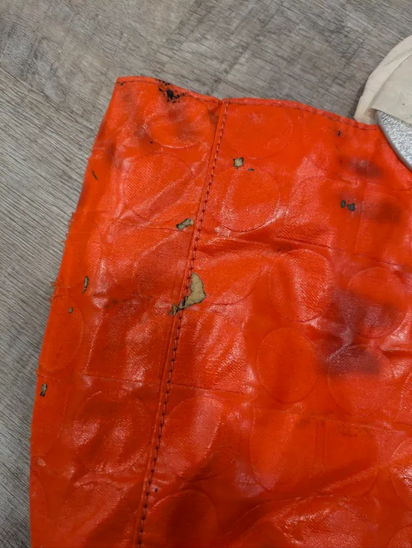 NWT Kate Spade Melrose Noel Orange Leather Bag - Image 12