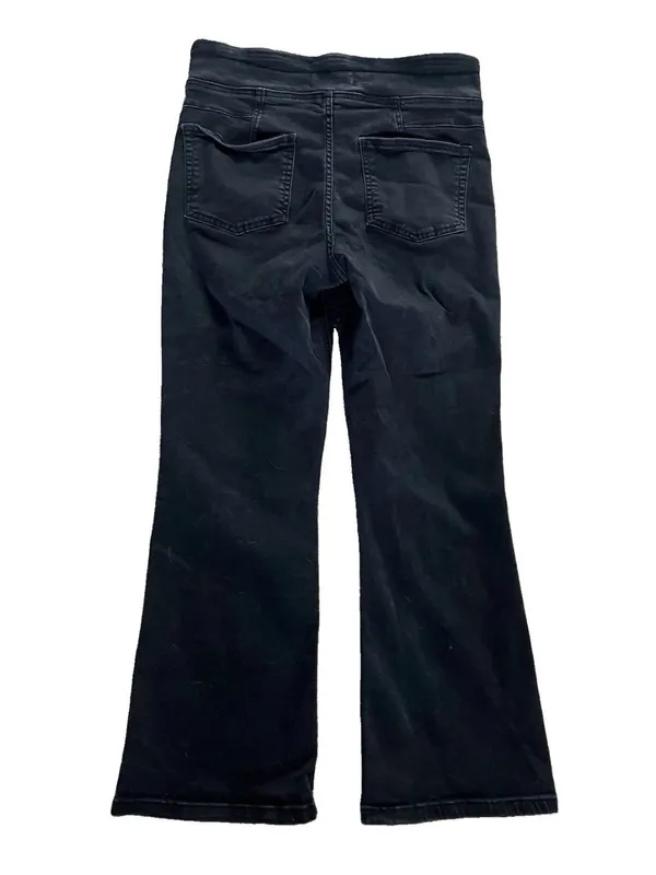 We The Free Black Pull On Bootcut Flare Jeans Denim Pants Womens Size M Boho - Image 8
