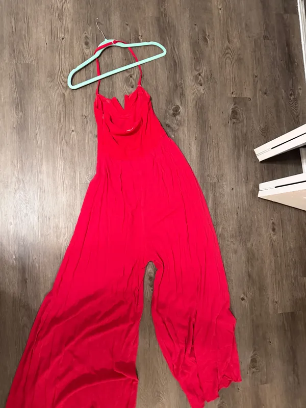 Free People Red Romper - Image 4