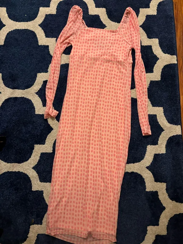 Target House of Aama pink polka dot dress - Image 4