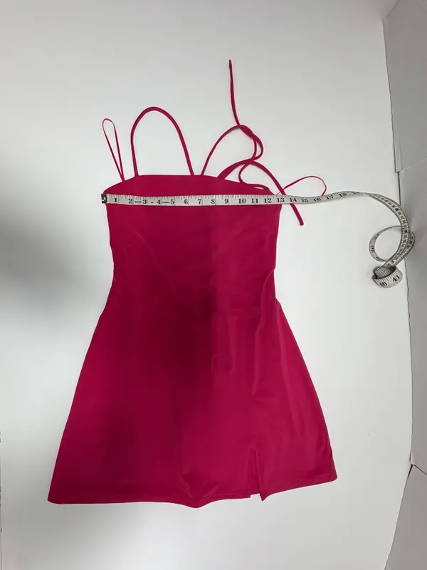 Garage Red Sleeveless Back Lace-Up Dress = Size‎ S. - Image 7