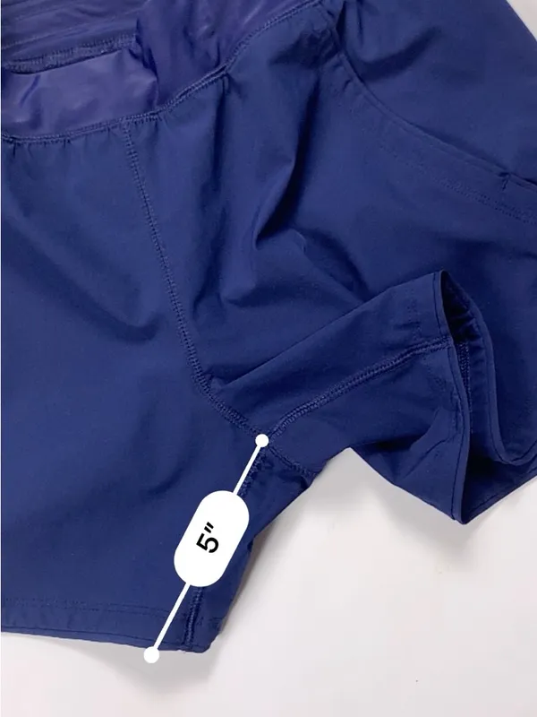 Lands’ End Swim Shorts Women’s Size 8 Navy Blue 5” Inseam Stretch Pockets - Image 8