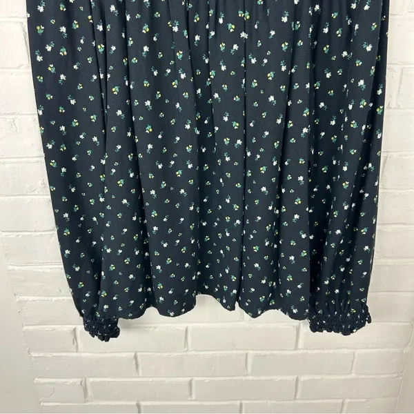 Sonoma Dark Floral Oversized Sleeve Top Size XXL - Image 4