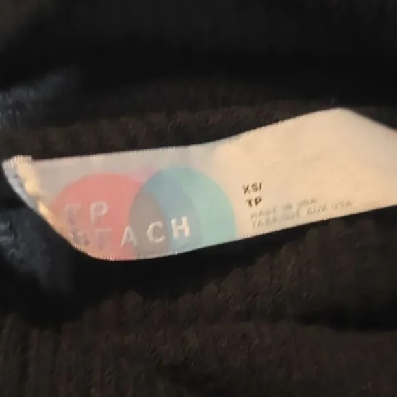 Free People Beach -459 Traveler‎ Pullover Split Back top in Black XS - Image 2