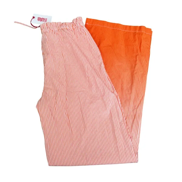 Solid & Striped The Oxford Pant Orange White Ombre Stripe Cotton XL NEW - Image 2