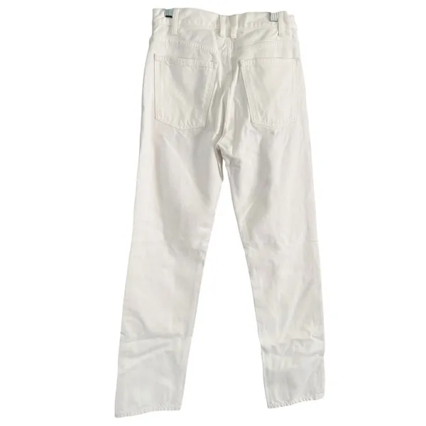 NWT Alexa Chung X Madewell Slim Boyfriend Jeans Tile White Women’s Size 23 - Image 6