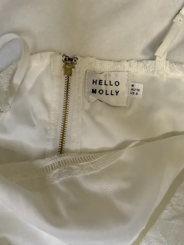 Hello Molly Have We Met Dress in White Size Medium - Image 8
