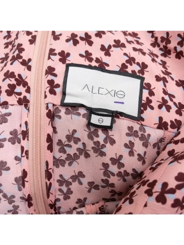 Alexis Loele Off The Shoulder Halter Mini Dress S Pink Clover Choker Draped - Image 5