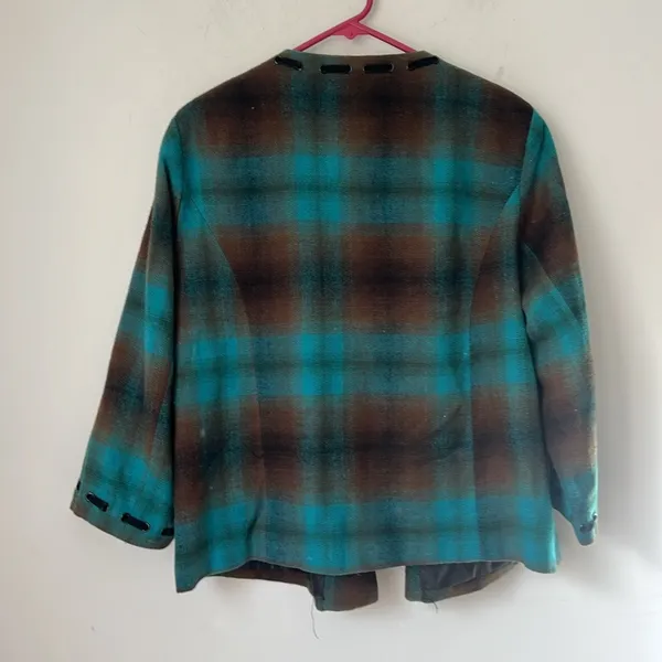 Trenz Woman Womens Plaid Cropped Blazer Size 1X ✔️ - Image 6