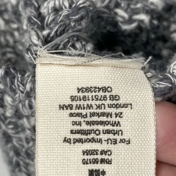 Free People Sweater Jacket Womens XS Oversized Hooded‎ Full Zip Open Knit boho - Image 6