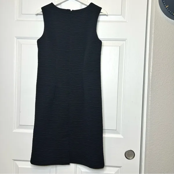 Mario Serrani‎ Sleeveless Black Sheath Dress Small - Image 3