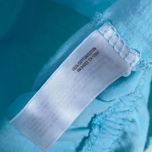 Vintage y2k Old Navy Aqua Blue Lace Detail Fitted Waist Blouse Top Size S - Image 6