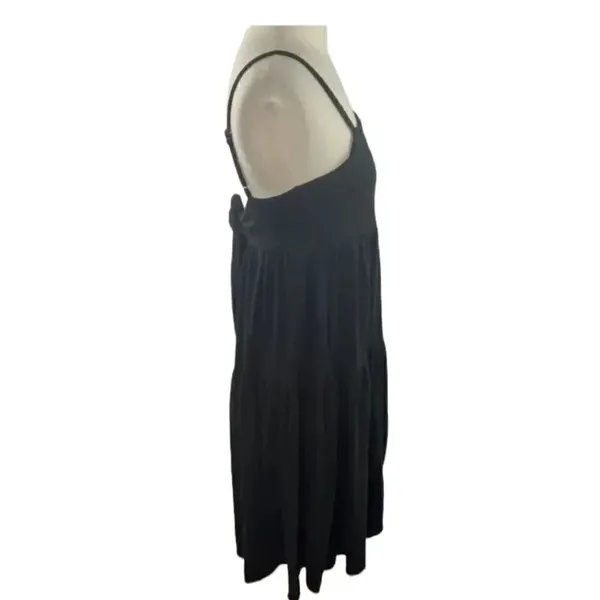 J.Crew Knit Tiered Dress Tie Back Black NWT XL - Image 5