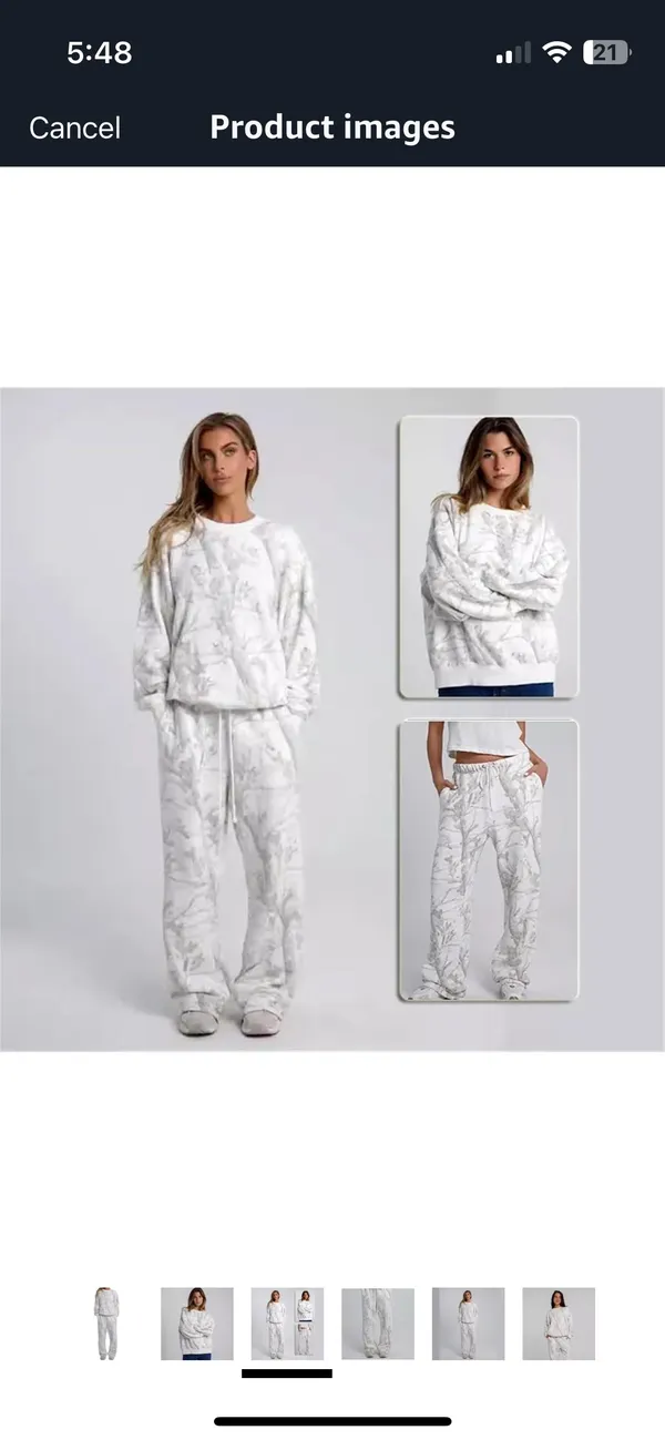 matching sweatshirt and sweats White Size M - Image 3
