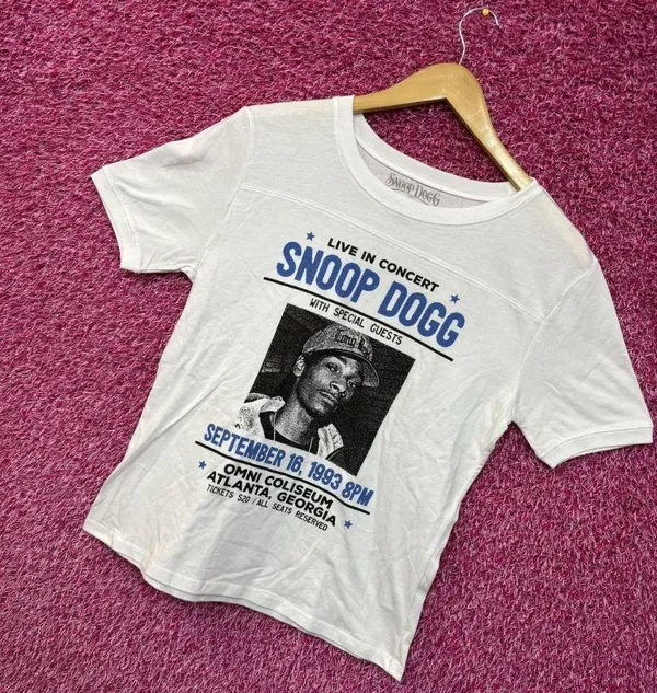 Snoop dogg white womens top size small - Image 3