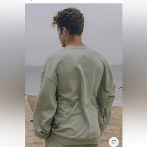 Daily Drills Fleece Henley—Harbor, XS/S. - Image 4
