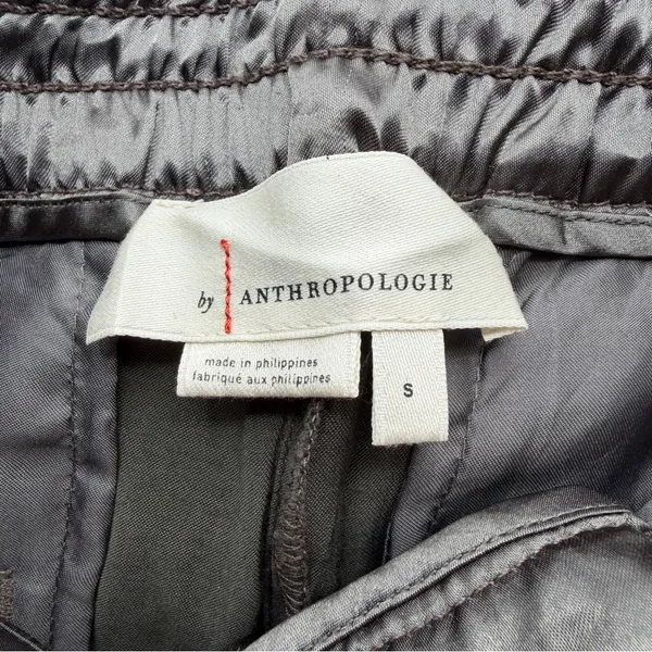 Anthropologie Shimmer Cargo Jogger Pants Womens Small Green Metallic Utility - Image 7
