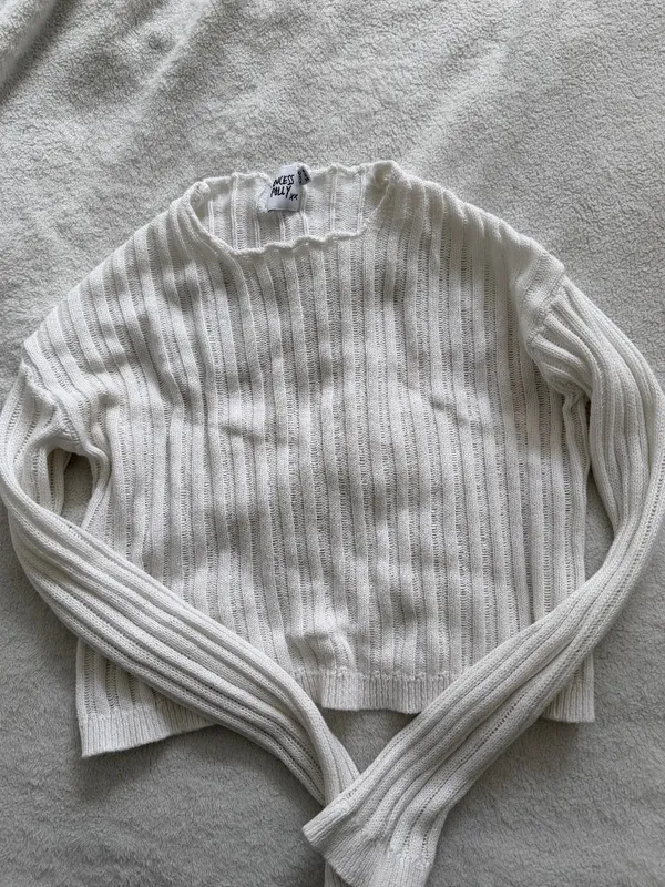 Princess Polly Adrianna Sweater - White Knit - Image 2