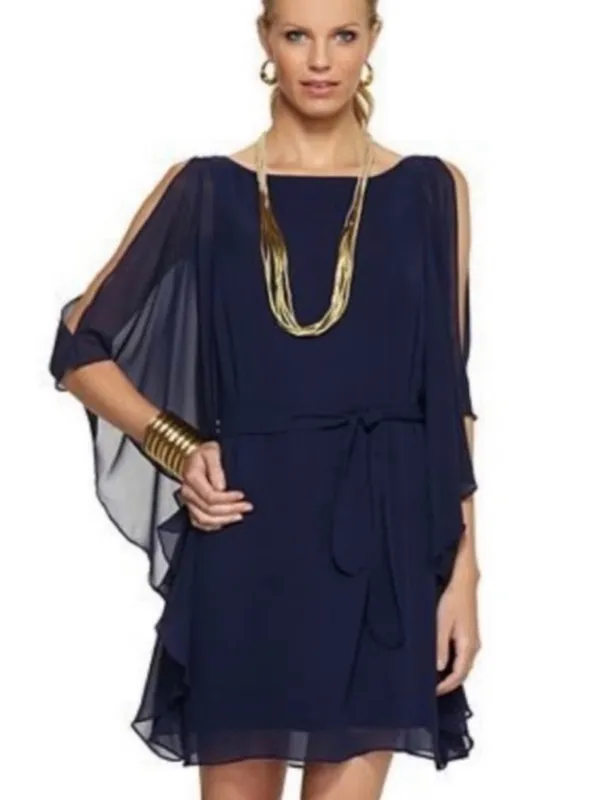 Lilly Pulitzer Marguerite Caftan Navy Silk Mini Dress - Image 13