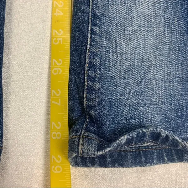 Kancan women's size 32 flare split leg jeans denim xl maurices - Image 7