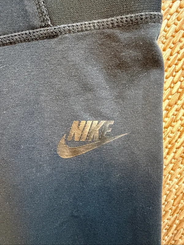 Nike  Black Logo Performance Leggings - Image 2