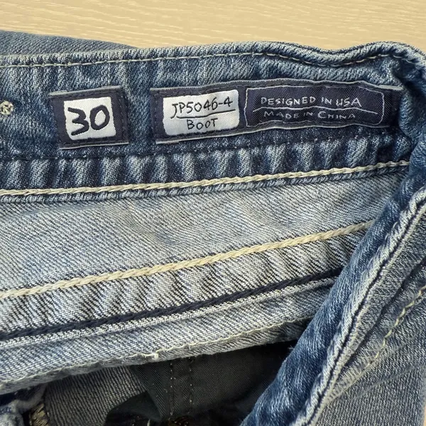 Miss Me Women Size‎ 30 Boot Cut distressed Blue Denim Jeans Western - Image 7