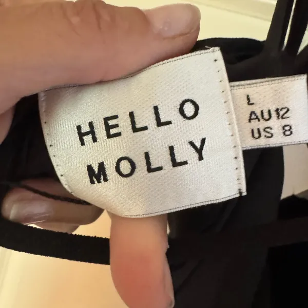 NWT Hello Molly Tongue Tied Up Crop,‎ Large - Image 9