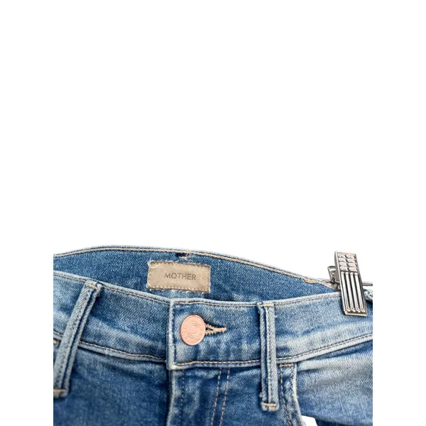 Mother‎ The Hustler Ankle Fray Understudy Distressed Crop Flare Jeans Size 24 - Image 11