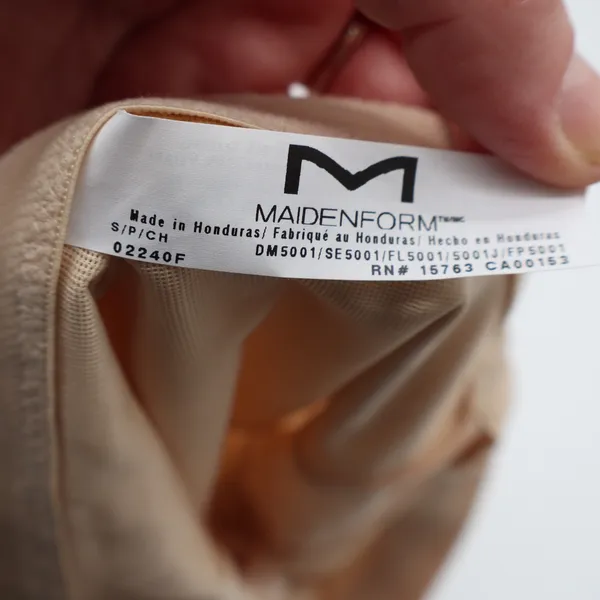 Maidenform DM5001 Womens High Waist Tummy Control‎ Shapewear Shorts Beige Small - Image 5