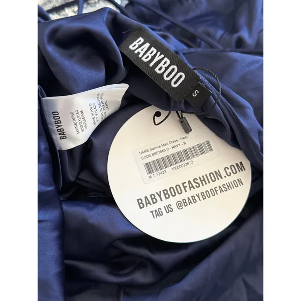 Babyboo SAMIRA MAXI DRESS - NAVY NWT Size Small - Image 9