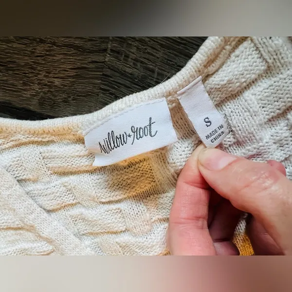 Willow & Root Cream Textured Vest - Image 3