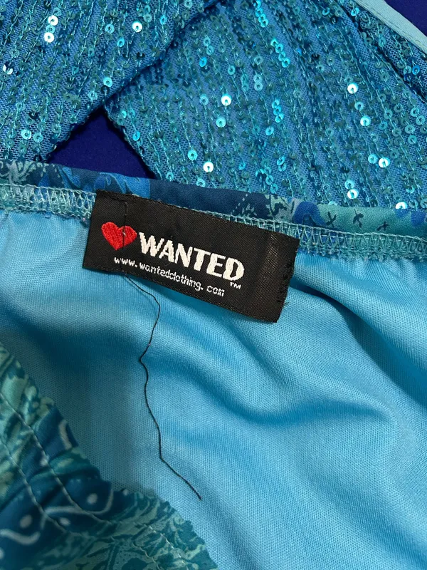 Scarf Midi Skirt Blue - Image 2