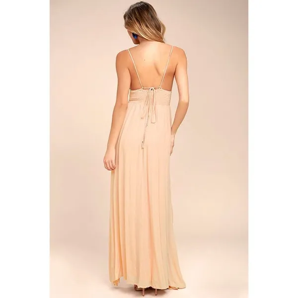 ✨Lulus Giza Blush Pink Embroidered Sz XLarge Maxi Dress✨ - Image 3