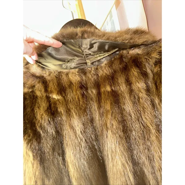 Vintage Brown Ladies Sable vs Sable Fur  Shawl Cape Stole - Image 5
