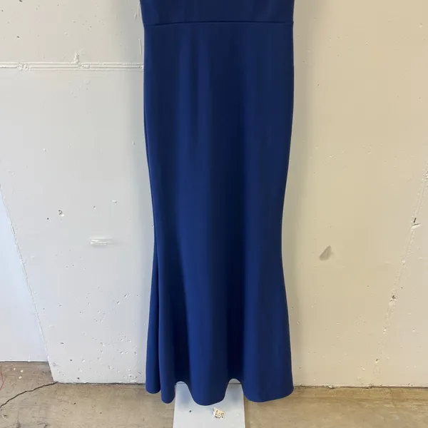 Lulus Infinite Glory Royal Blue Plunge V-neck Sleeveless Backless Maxi Dress Sm - Image 6